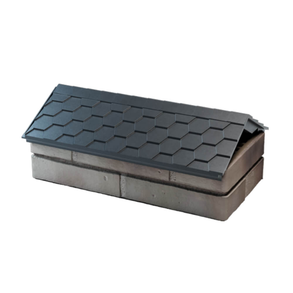 Парапет Zking Эверест Серый с посадкой на 1 кирпич (200/225/255мм)